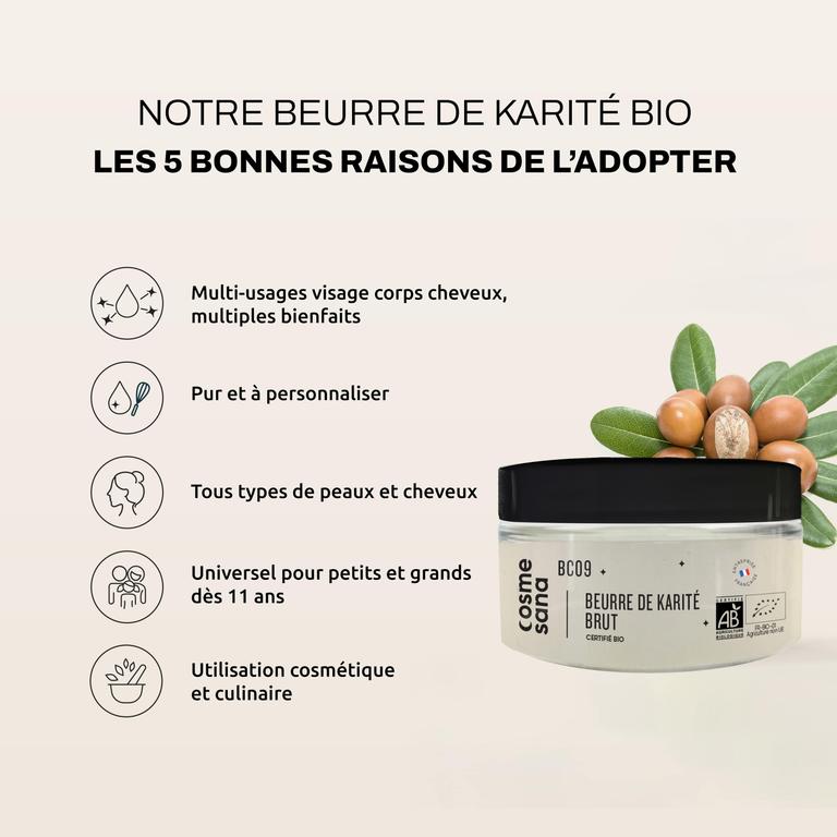 Beurre de Karité Brut Bio