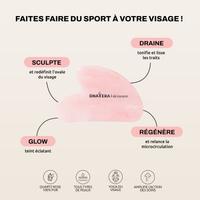 Gua Sha Visage en Quartz Rose