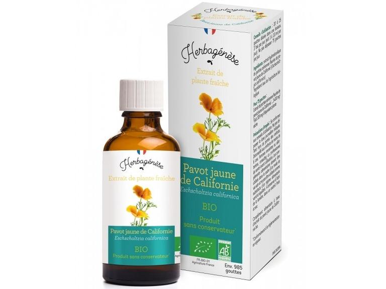 Pavot jaune de Californie Bio Extrait de plante fraîche