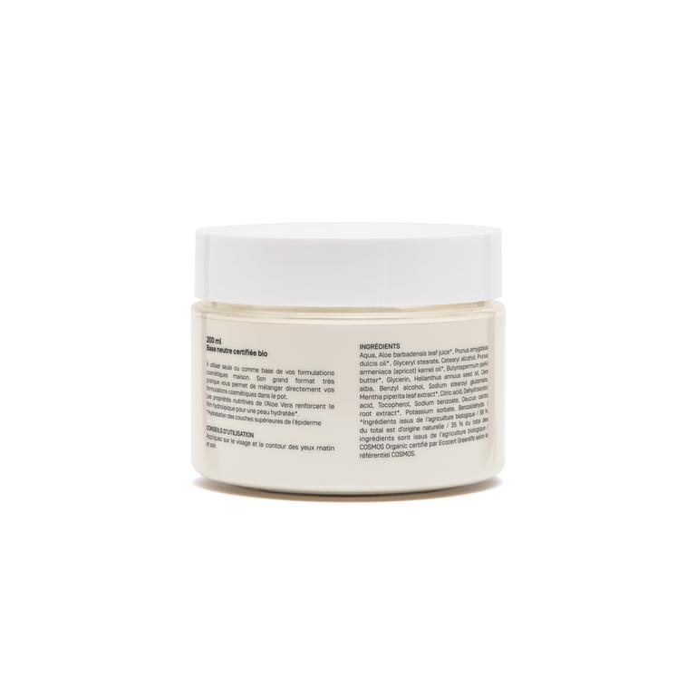 Crème Neutre au Gel d’Aloe Vera Bio