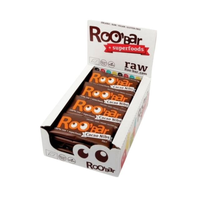Boite de 20 barres fèves de cacao Bio