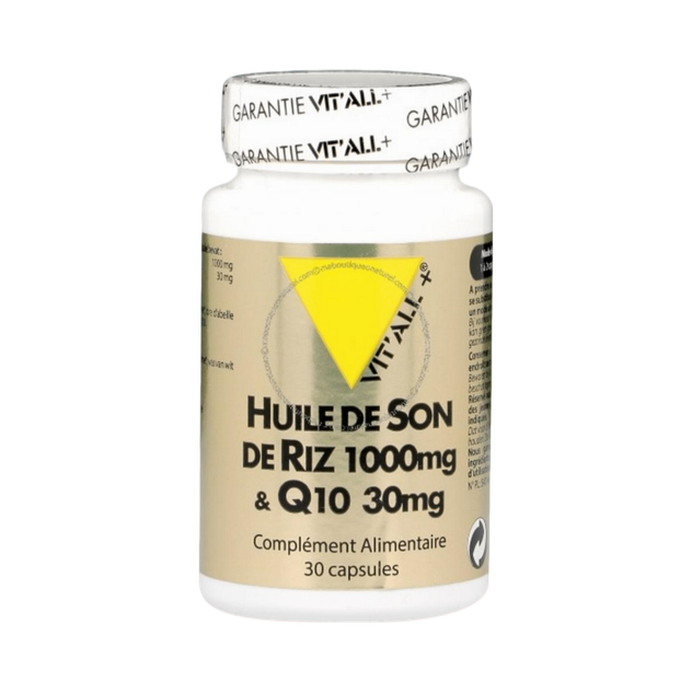 Huile de son de riz + Q10 1000 mg
