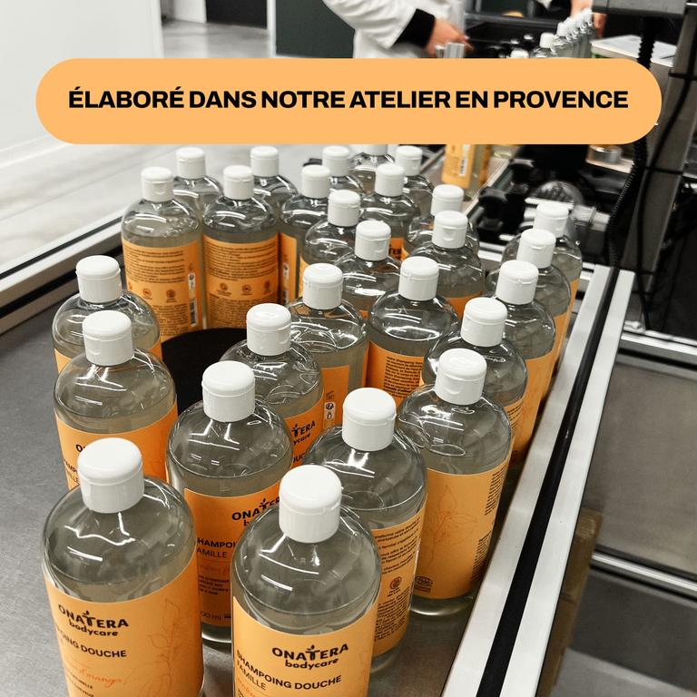 Shampoing Douche Pêche Mangue Bio