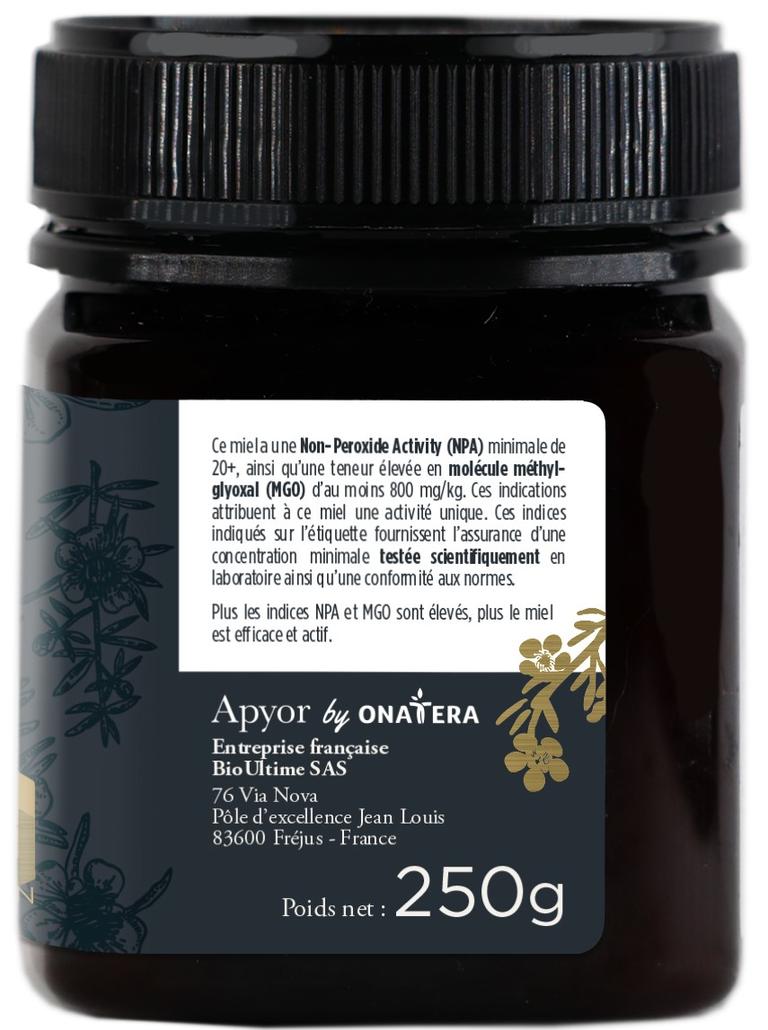 Miel de Manuka sauvage NPA 20+