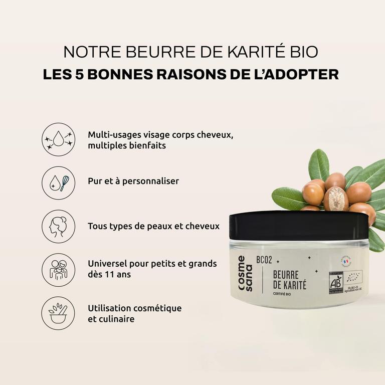 Beurre de Karité 100% Bio