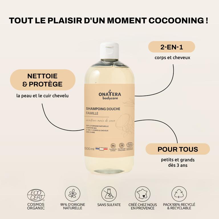 Shampoing Douche Noix de Coco Bio