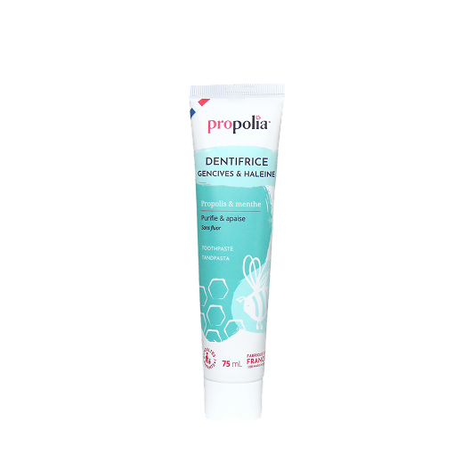 Dentifrice gencives et haleine, propolis et plantes