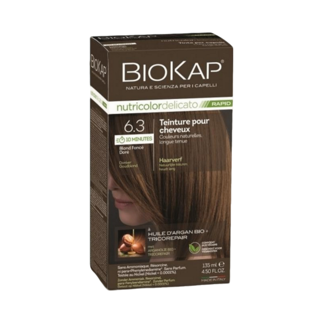 Coloration Nutricolor Delicato Rapid blond foncé doré 6.3