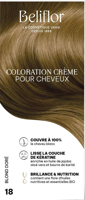Coloration Crème 18 blond doré